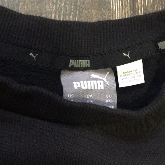 Mens / unisex puma fleece sweatshirt - Picture 4 of 7